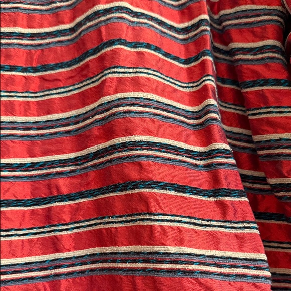 French Laundry SILK Red Striped Blazer, Size XL Elegant Party Jacket - Picture 8 of 11